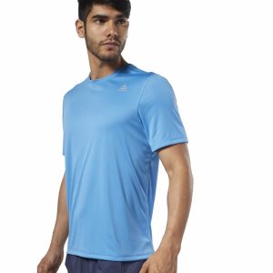 Reebok Run Essentials T Shirt Herren - Blau - DE 537-WIU